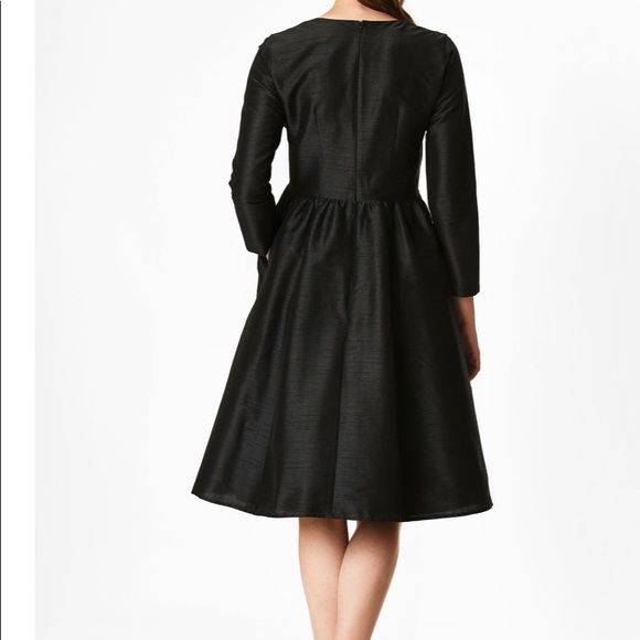 Pearl Bead Empire Dupioni Dress NWT - Picture 3 of 15